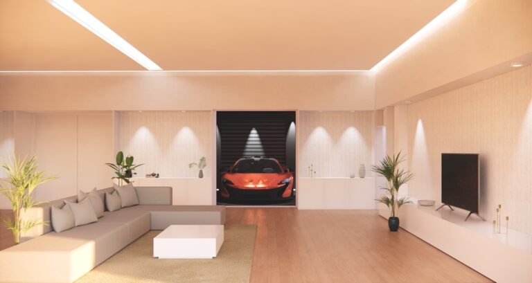 Precision Scent Delivery: HVAC Integration for Luxury Homes - minimalist luxury home interior, invisible scent diffuser